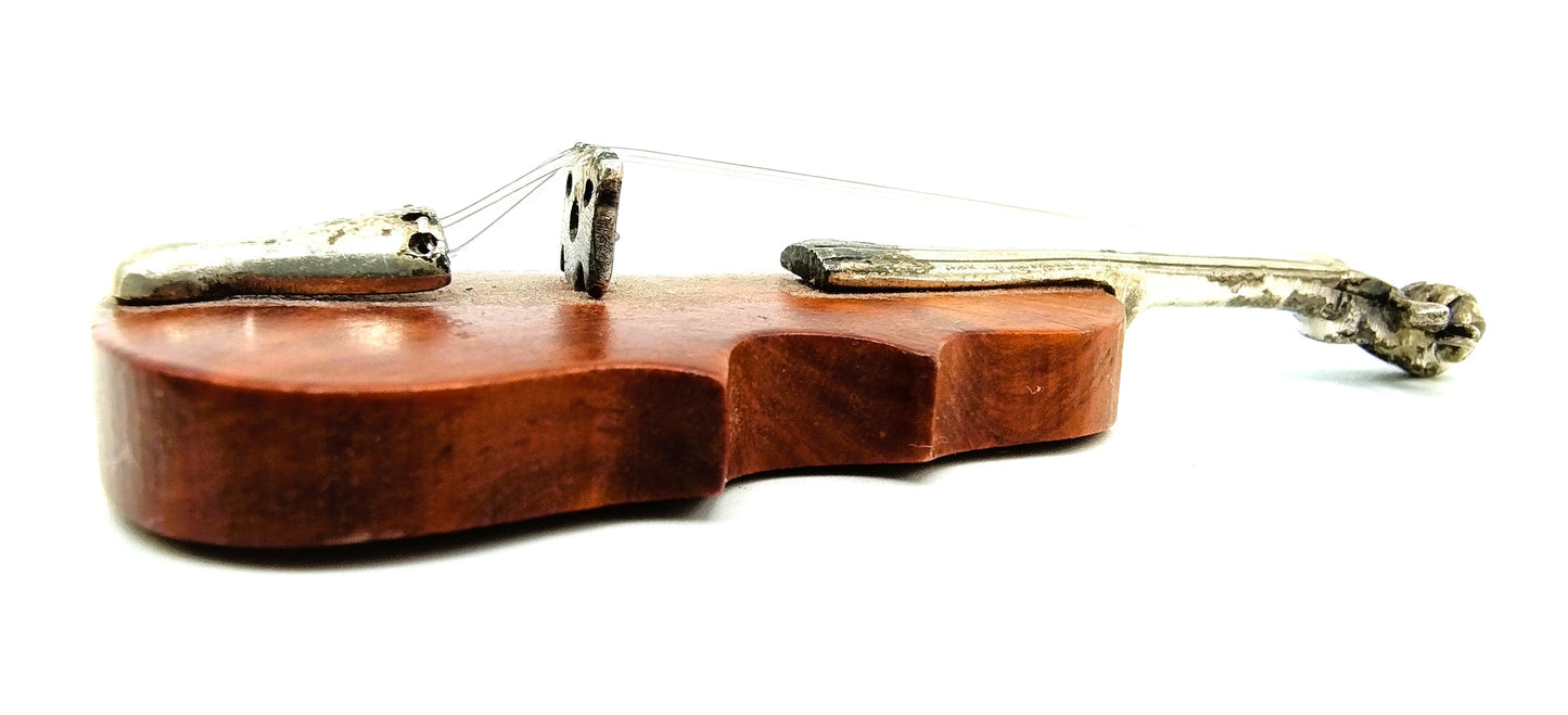 Zilveren miniatuur, viool, 925