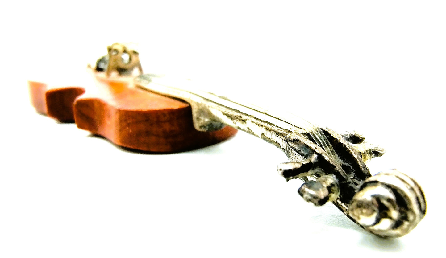 Zilveren miniatuur, viool, 925