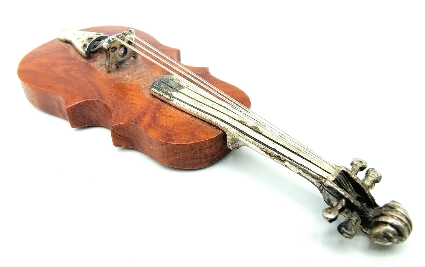 Zilveren miniatuur, viool, 925