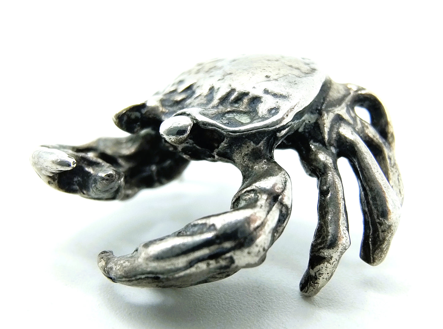 Zilveren miniatuur, krab, Italië, 800