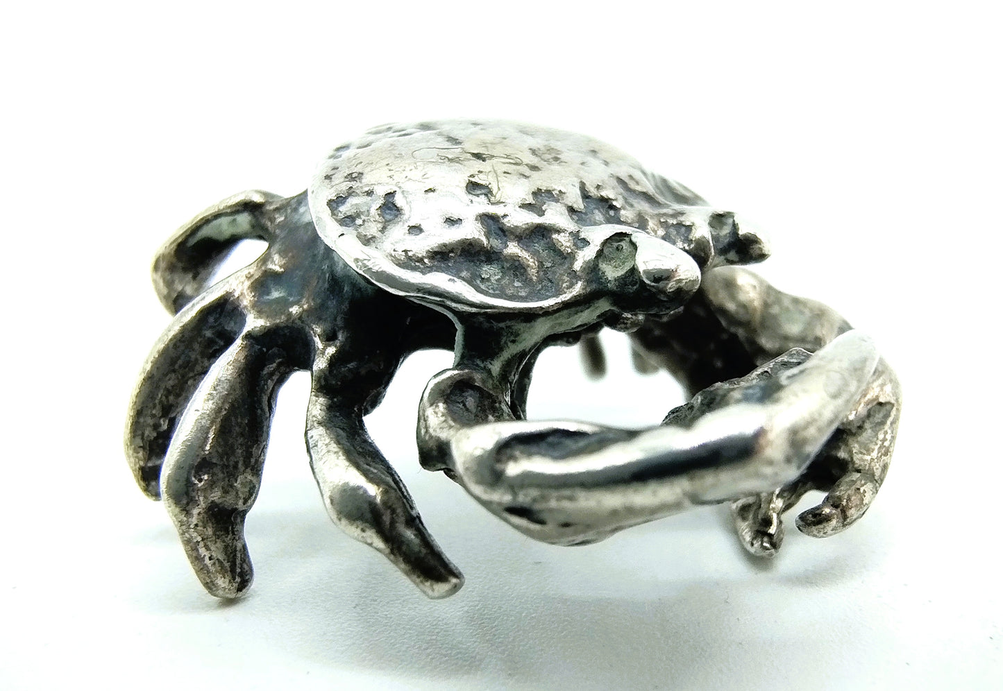 Zilveren miniatuur, krab, Italië, 800