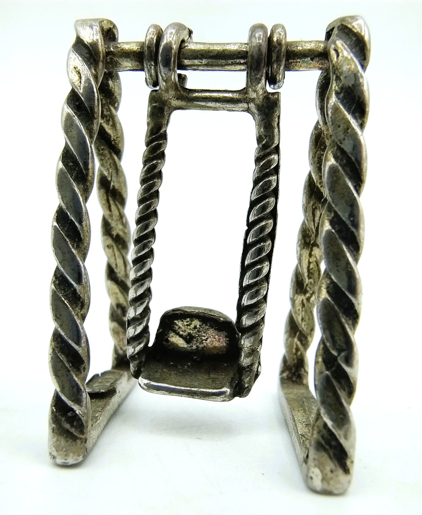 Zilveren miniatuur, schommel, Italië, 800