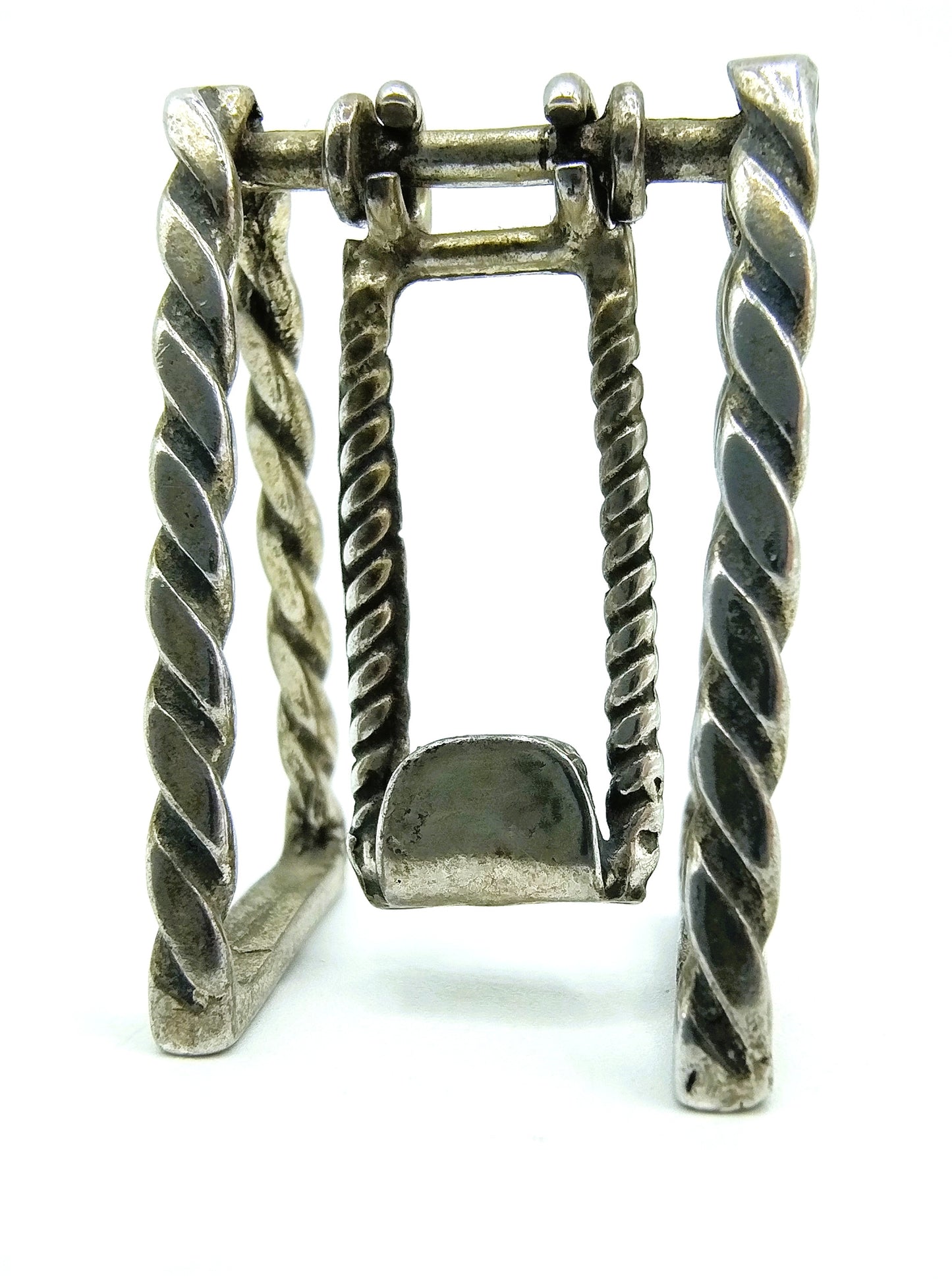 Zilveren miniatuur, schommel, Italië, 800