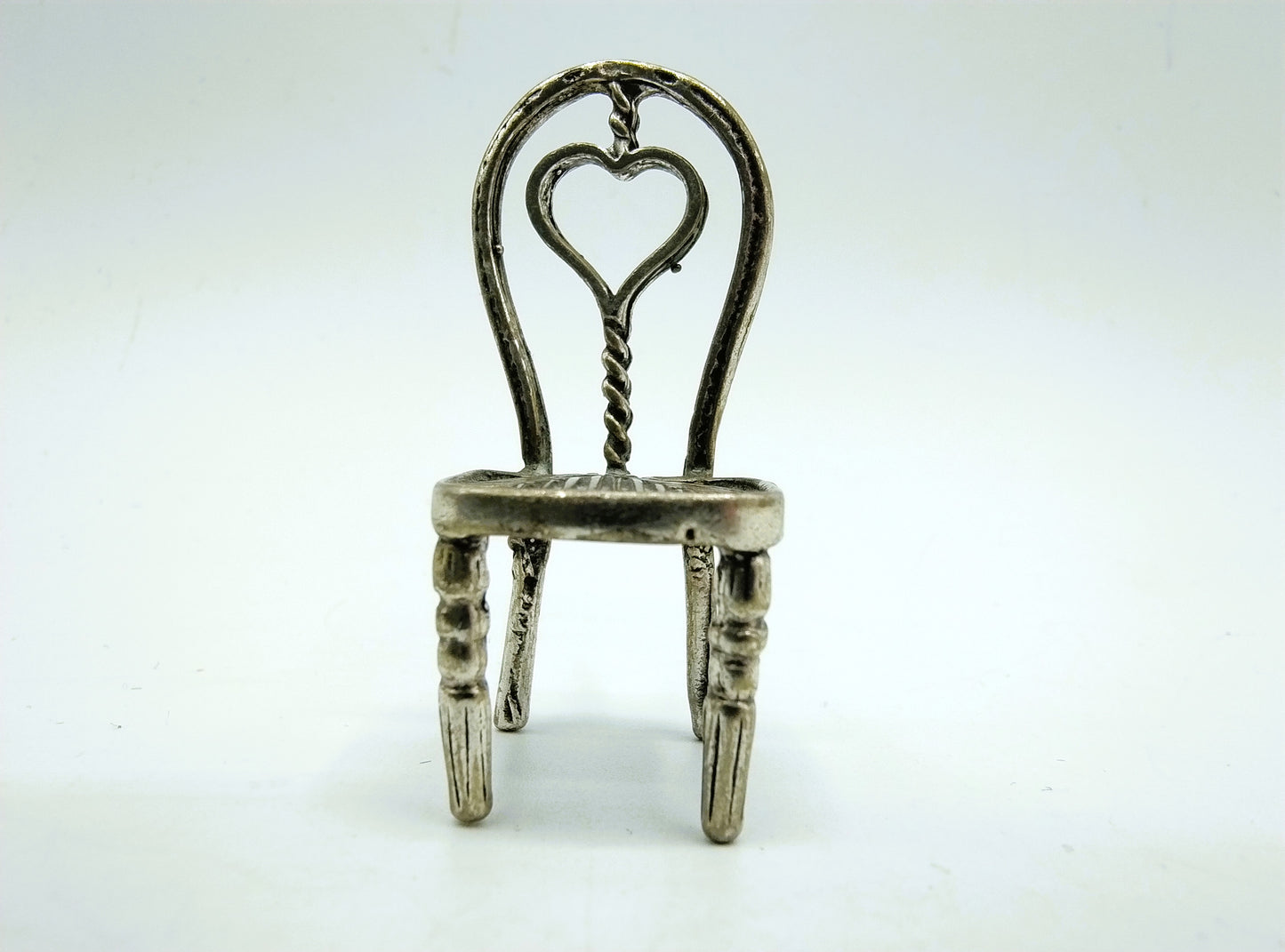 Zilveren miniatuur, stoel, Arezzo, Italië, 800