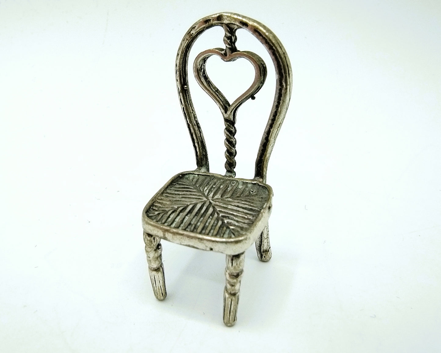 Zilveren miniatuur, stoel, Arezzo, Italië, 800
