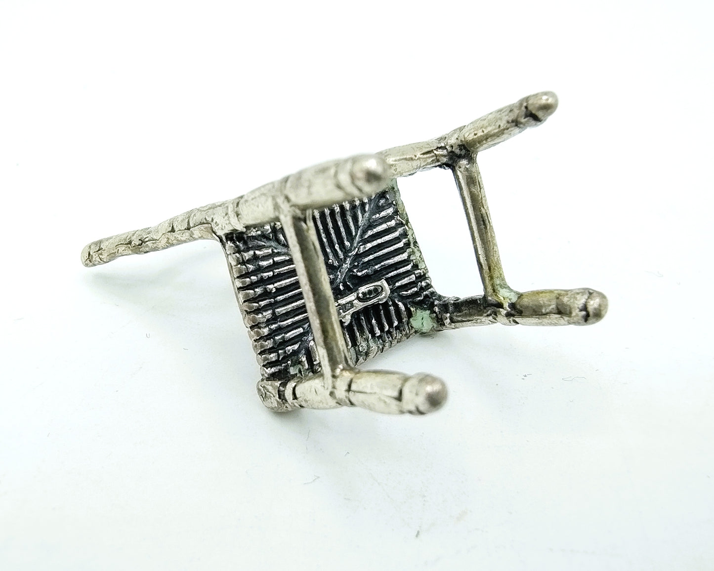 Zilveren miniatuur, stoel, Arezzo, Italië, 800