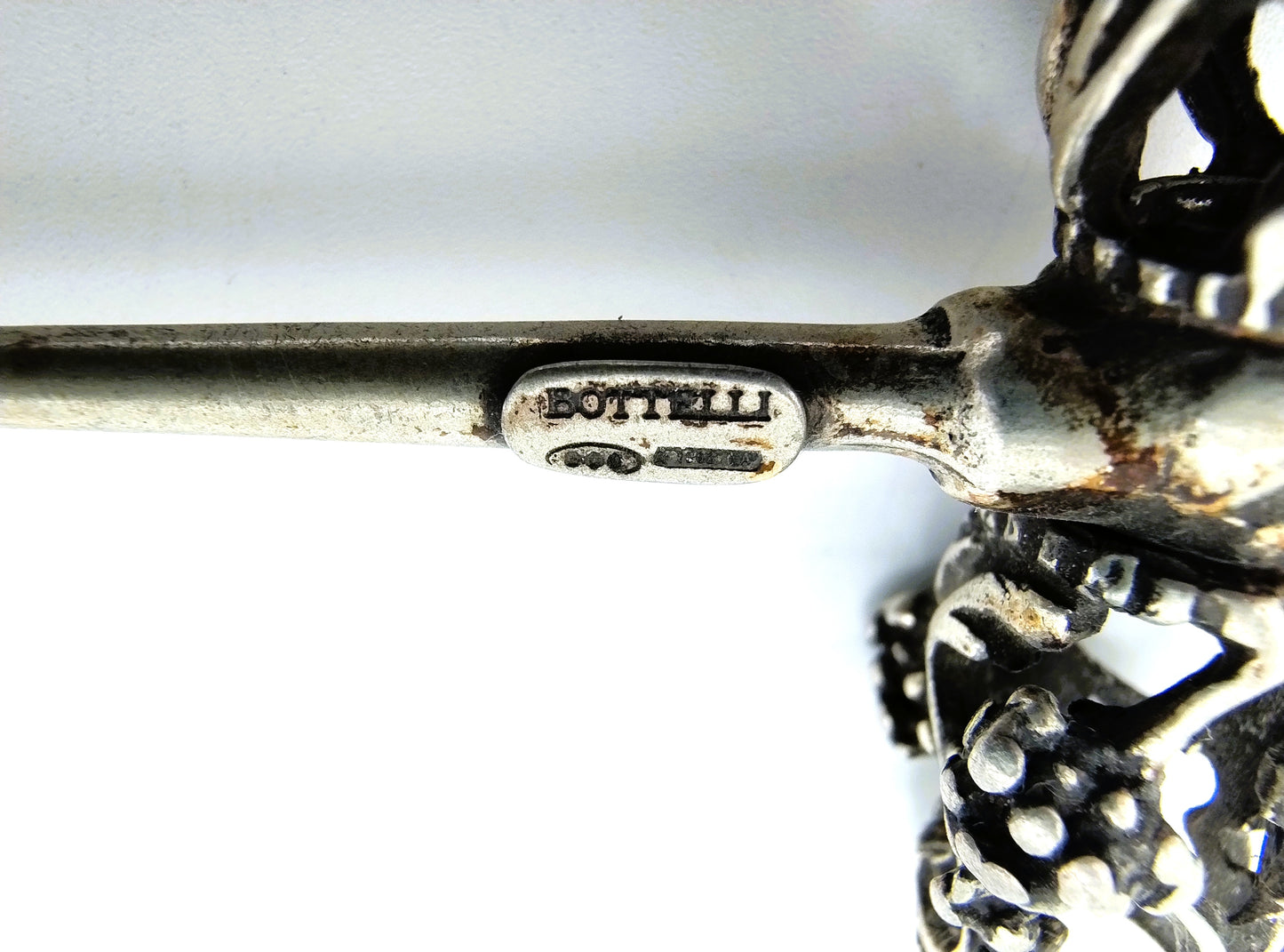 Zilveren kurkentrekker, Bottelli, Napels, Italie, 800