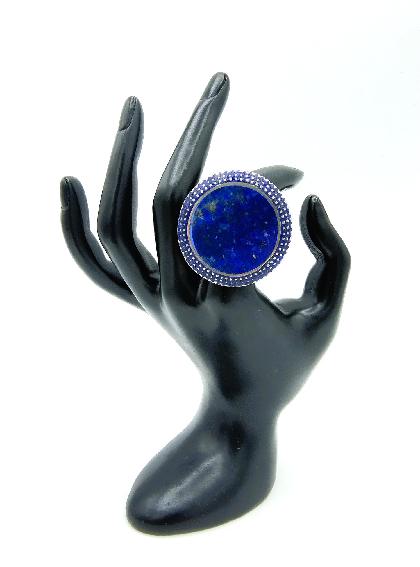 Zilveren Berberring, Lapis Lazuli, 19 mm