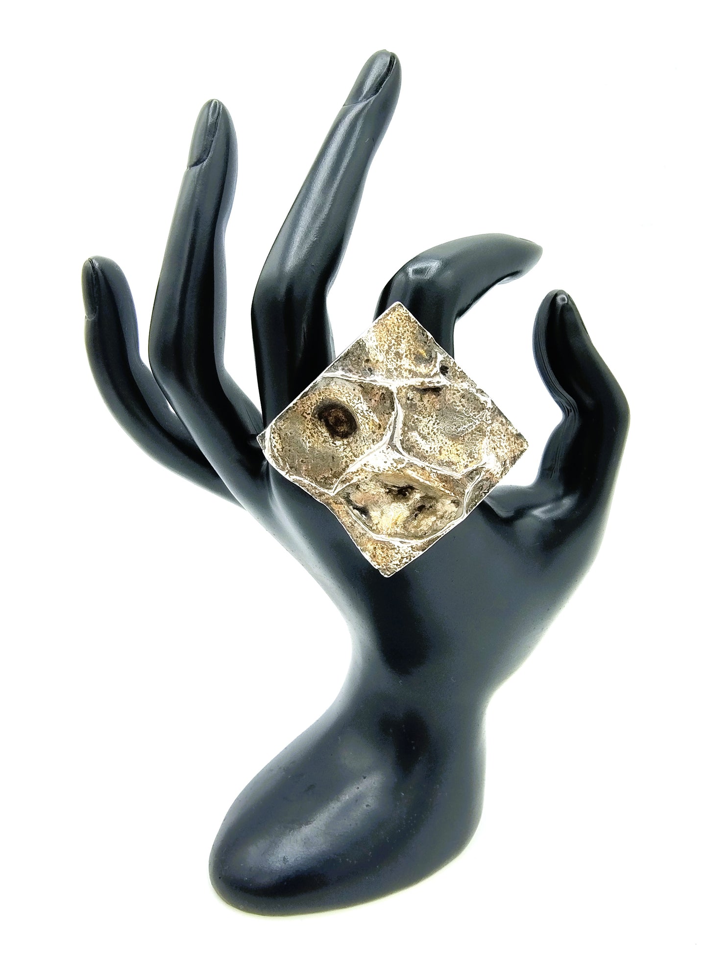 Zilveren designring, 19 mm