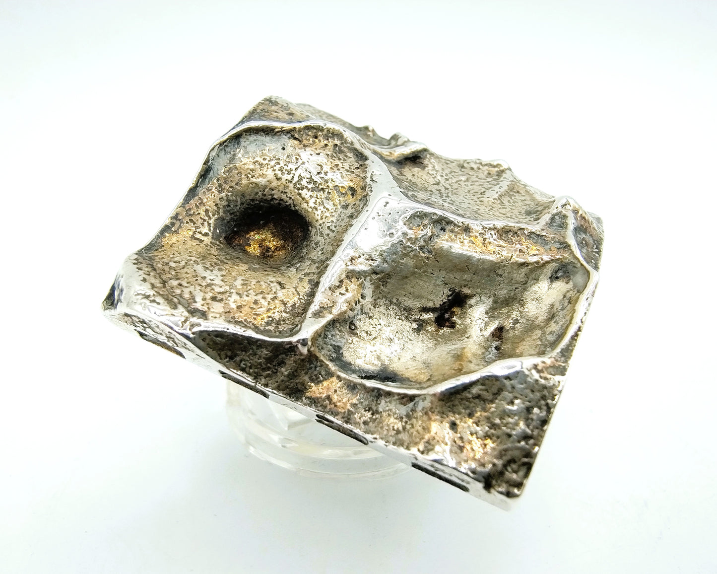 Zilveren designring, 19 mm