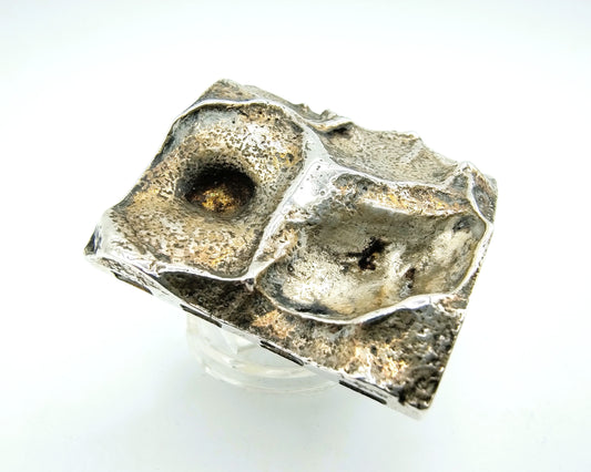 Zilveren designring, 19 mm