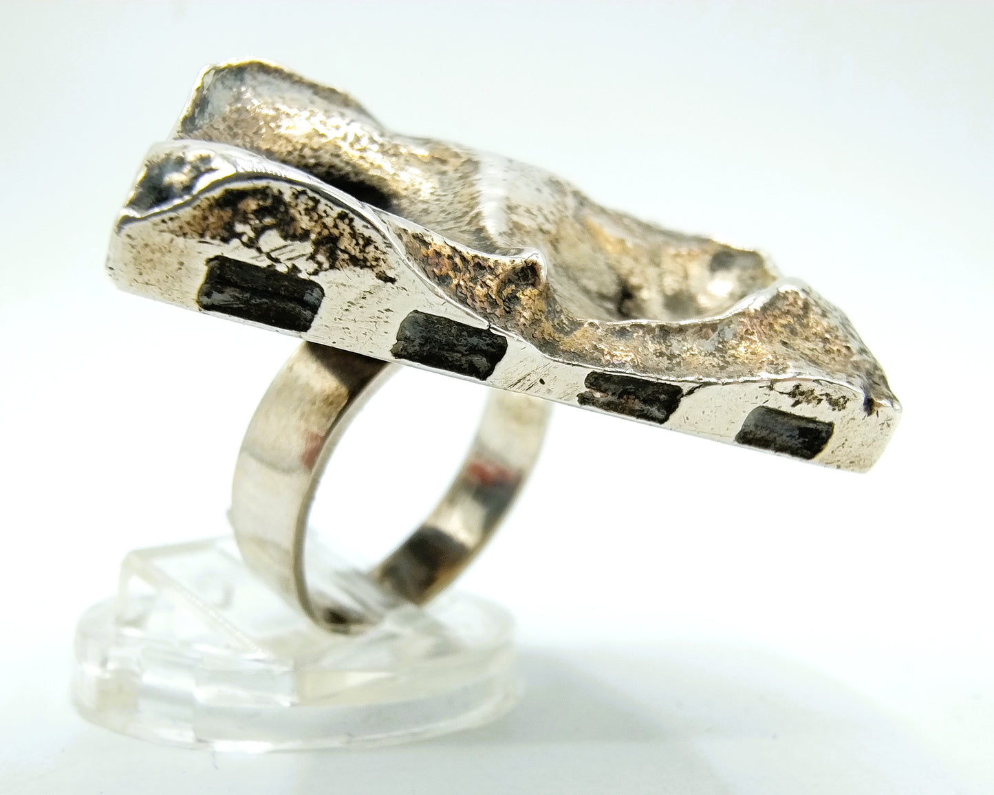 Zilveren designring, 19 mm