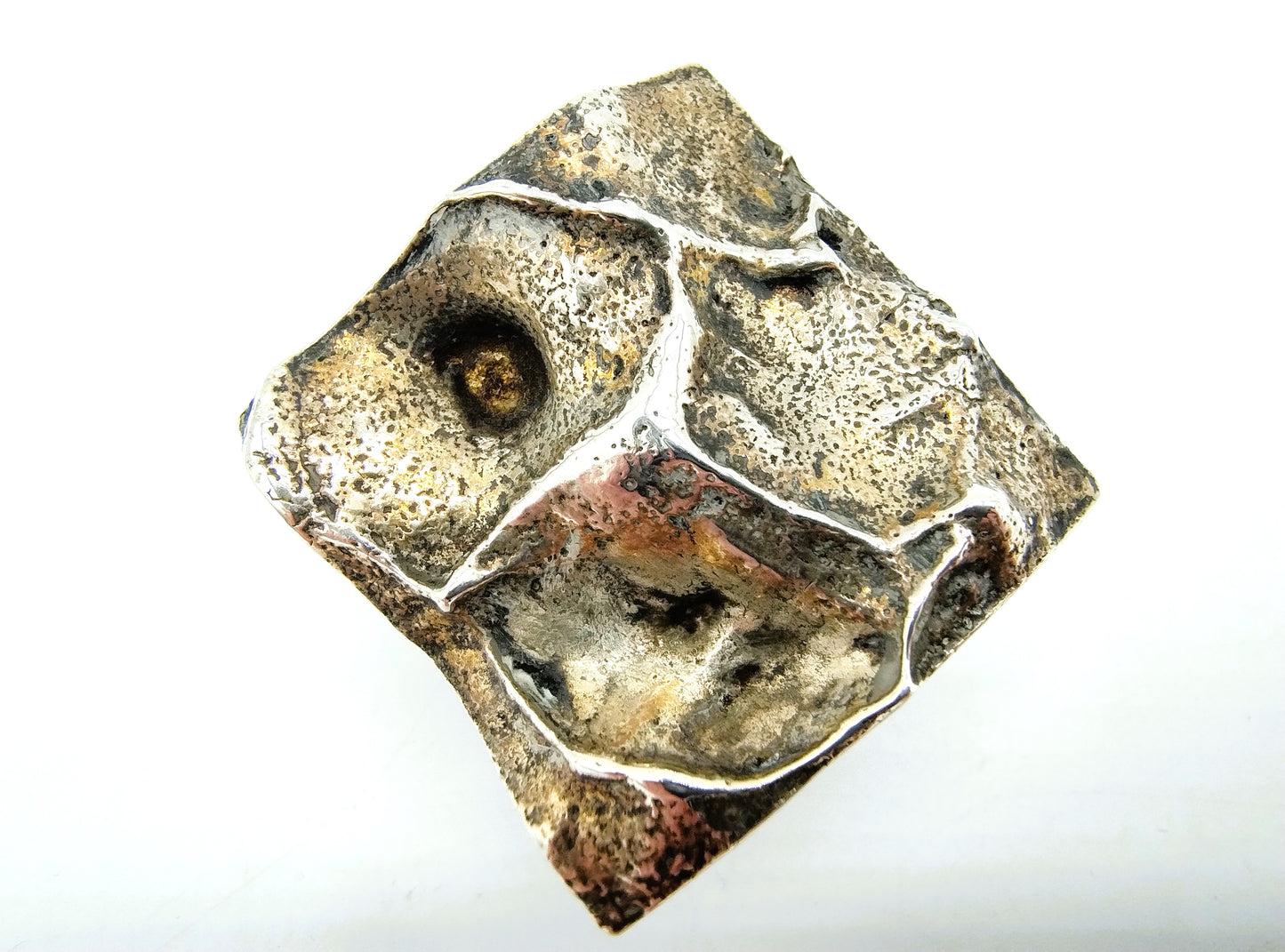 Zilveren designring, 19 mm