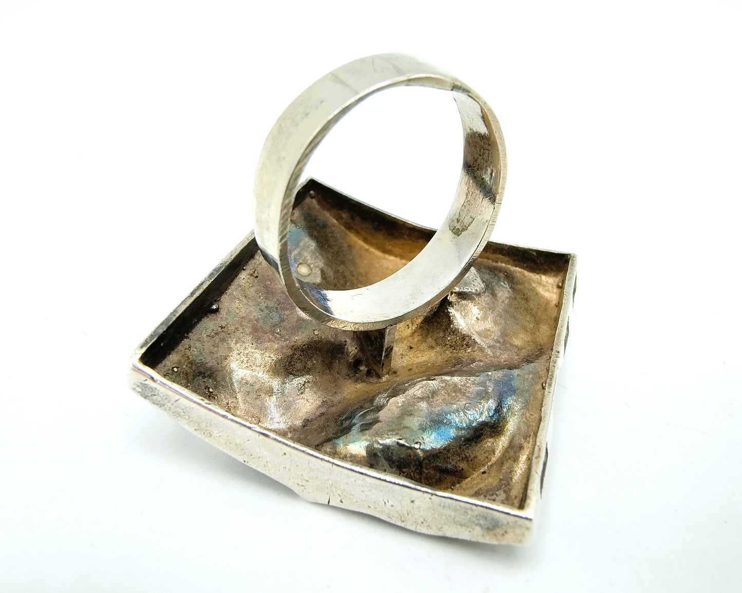 Zilveren designring, 19 mm