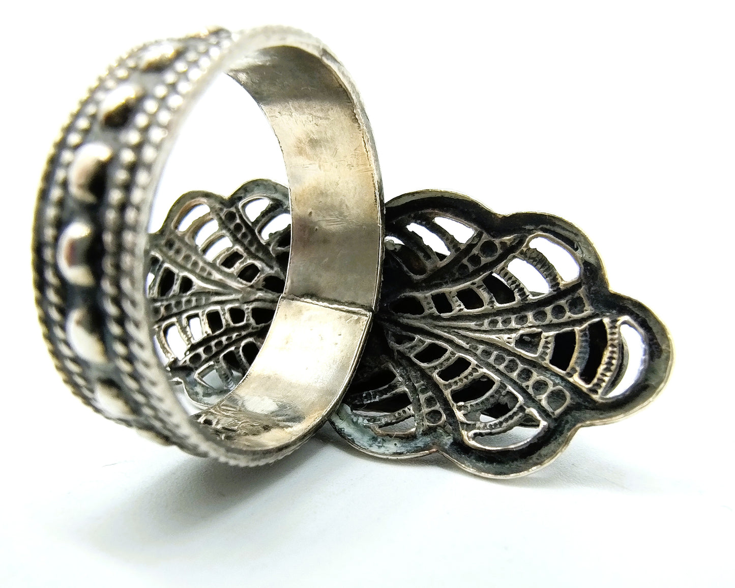Zilveren ring met carneool, 18.5 mm
