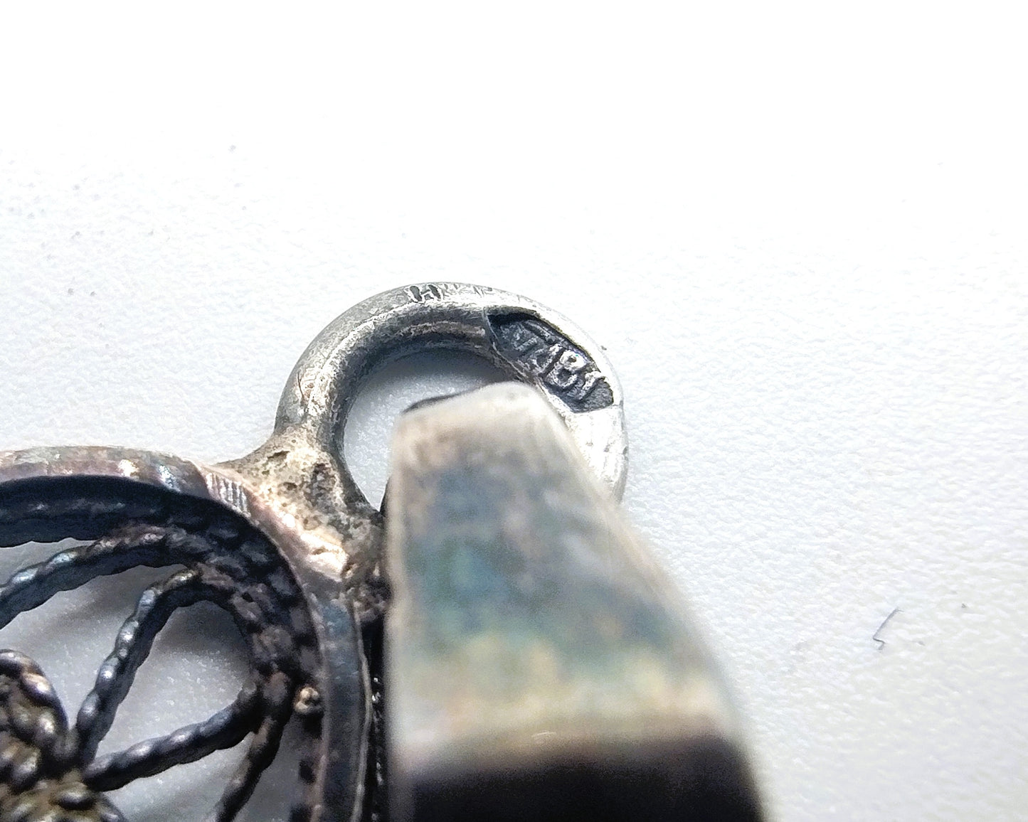 Silver pendant with tree agate, GJ van de Bergh Sr / Schoonhoven