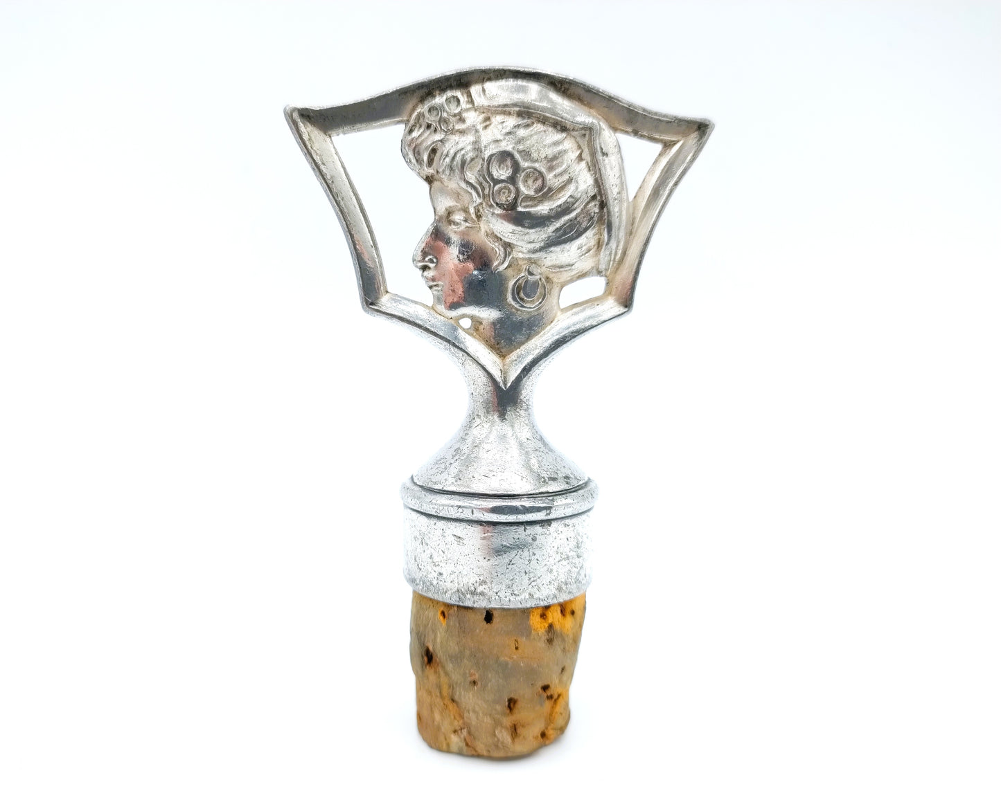 Art Deco silver decorative cork, 20th century