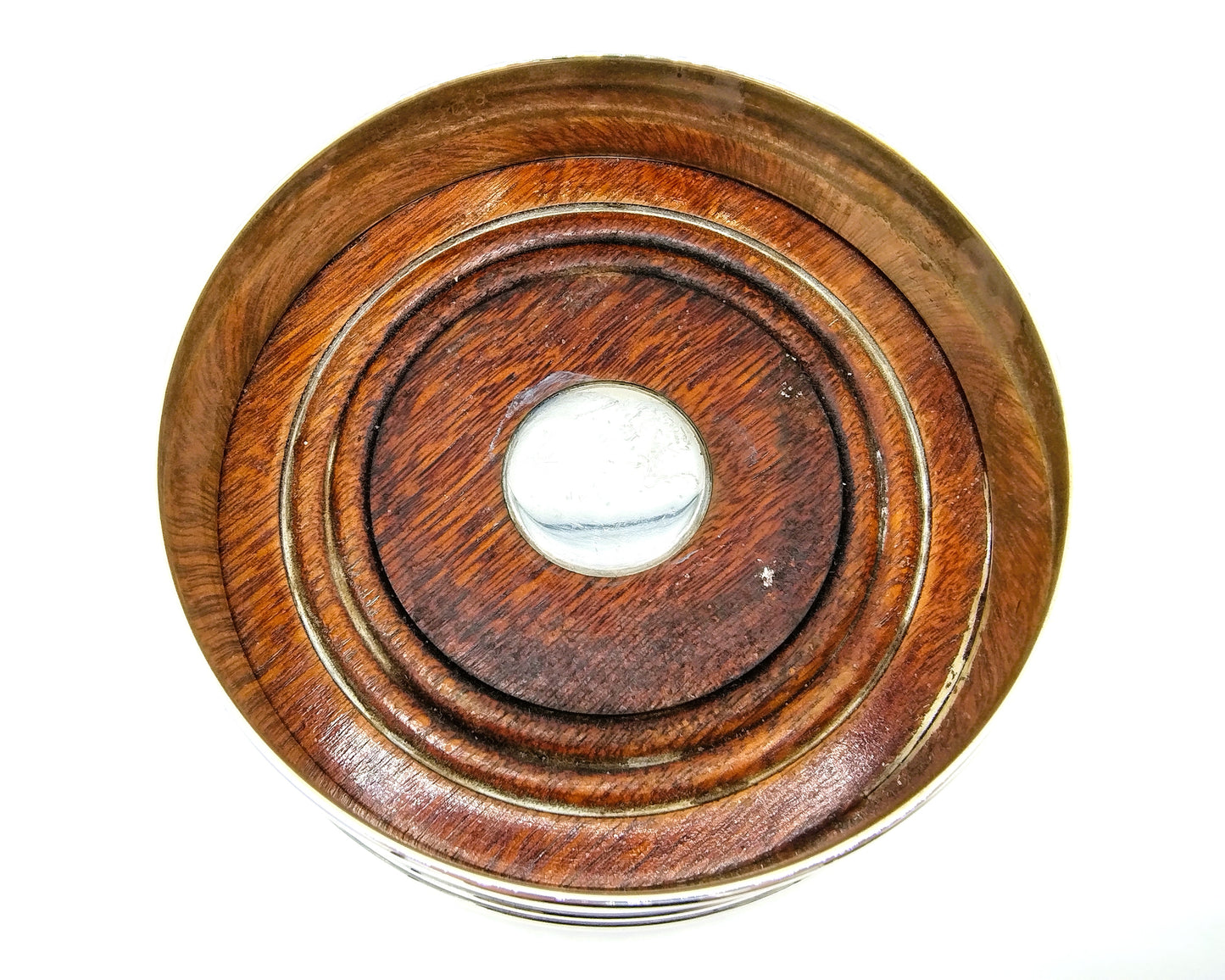 Zilveren flessenbak met houden bodem, 925