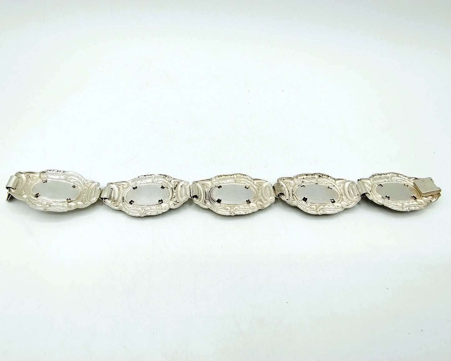 Zilveren armband, Delfts blauw, 835