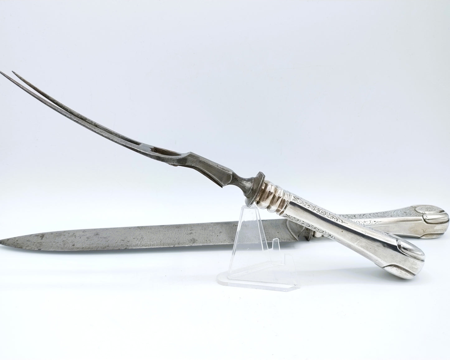 Zilveren trancheercouvert, J.A. Lintveld, Amsterdam, ca. 1850