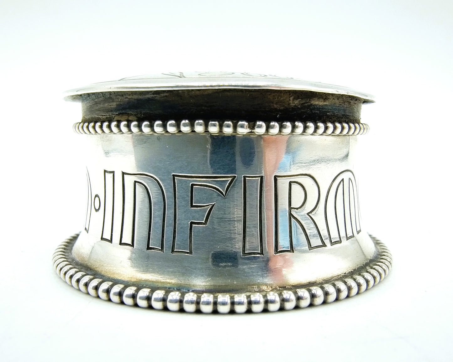 Silver service box for anointing the sick, HFJ Kaub, Utrecht, ca. 1925