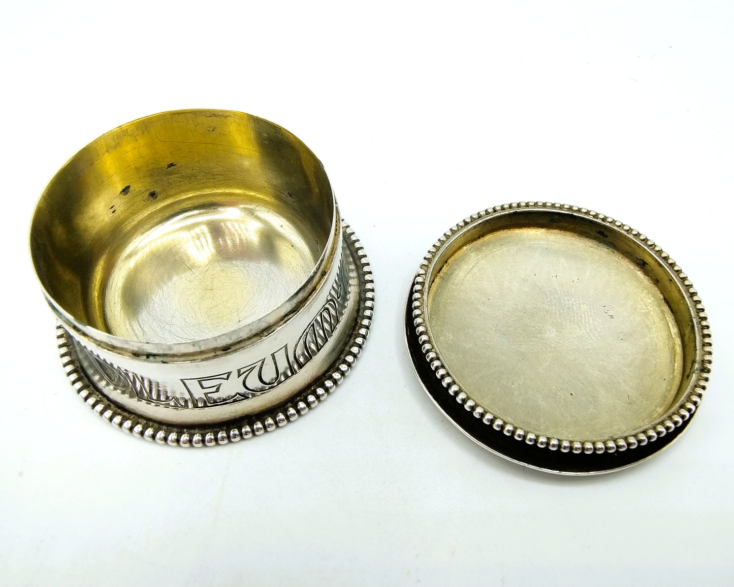 Silver service box for anointing the sick, HFJ Kaub, Utrecht, ca. 1925