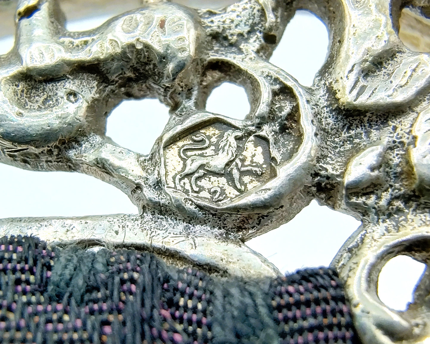 Silver bag clasp, Rietveld Brothers, Schoonhoven, 1916