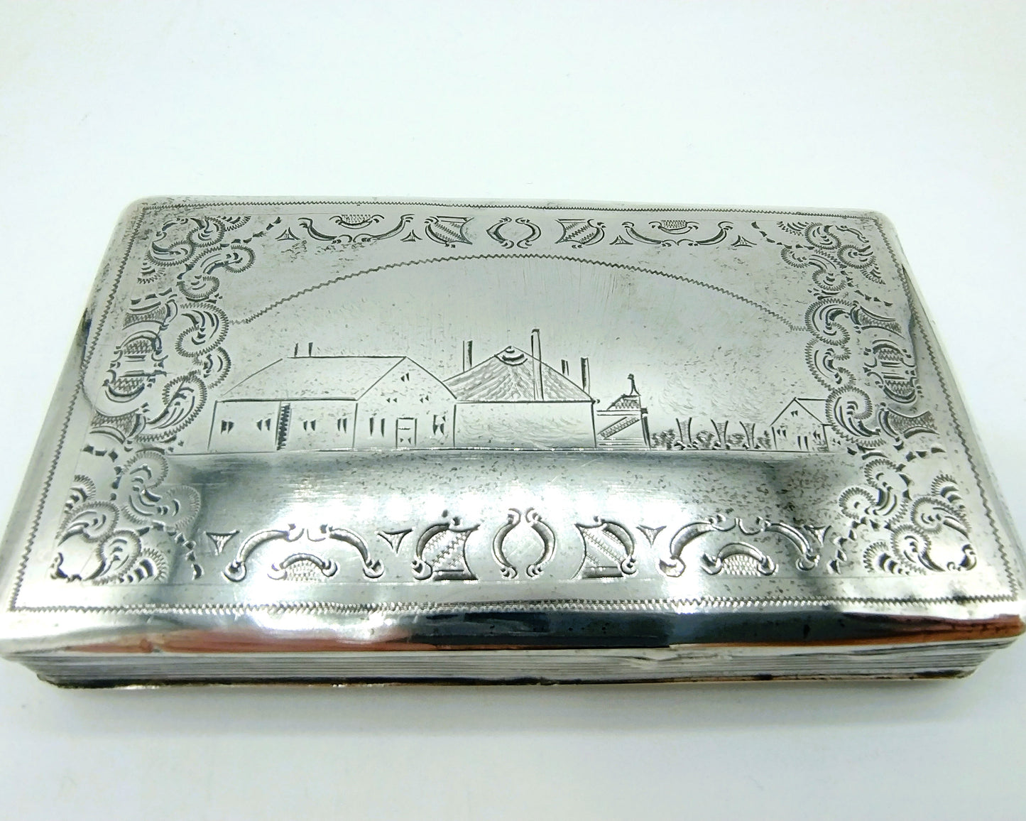 Silberne Tabakdose, B. Meijer, Schoonhoven, Middelburg, 1863