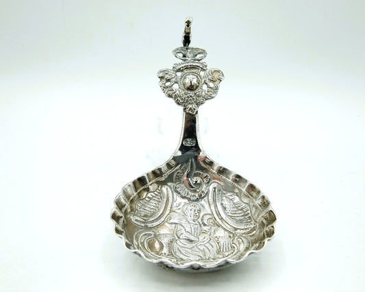 Zilveren roomlepel, R. Snoek / Leeuwarden, 18e eeuws