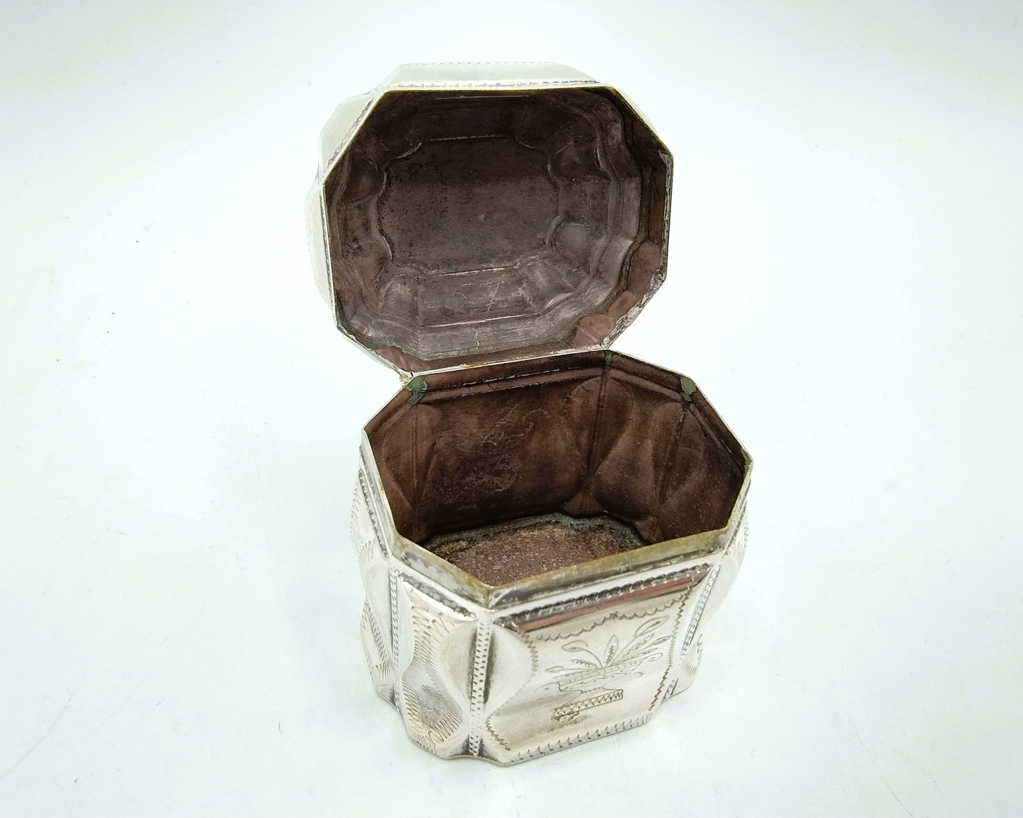 Zilveren lodereindoosje, van der Meulen, Joure, 1974