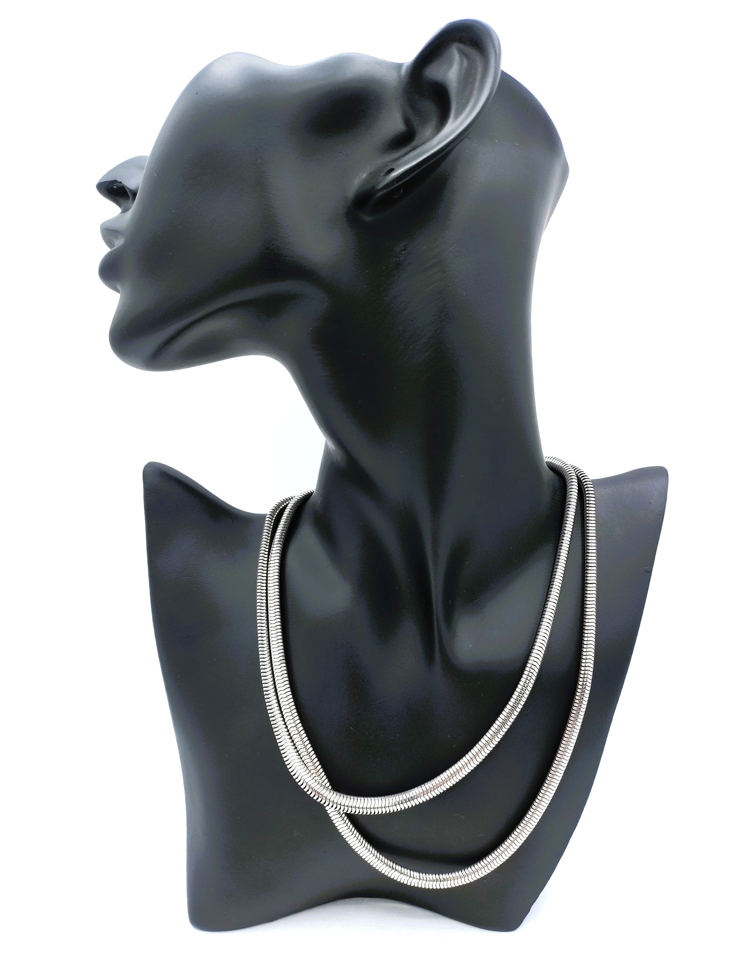 Zilveren slangenketting, 83 cm