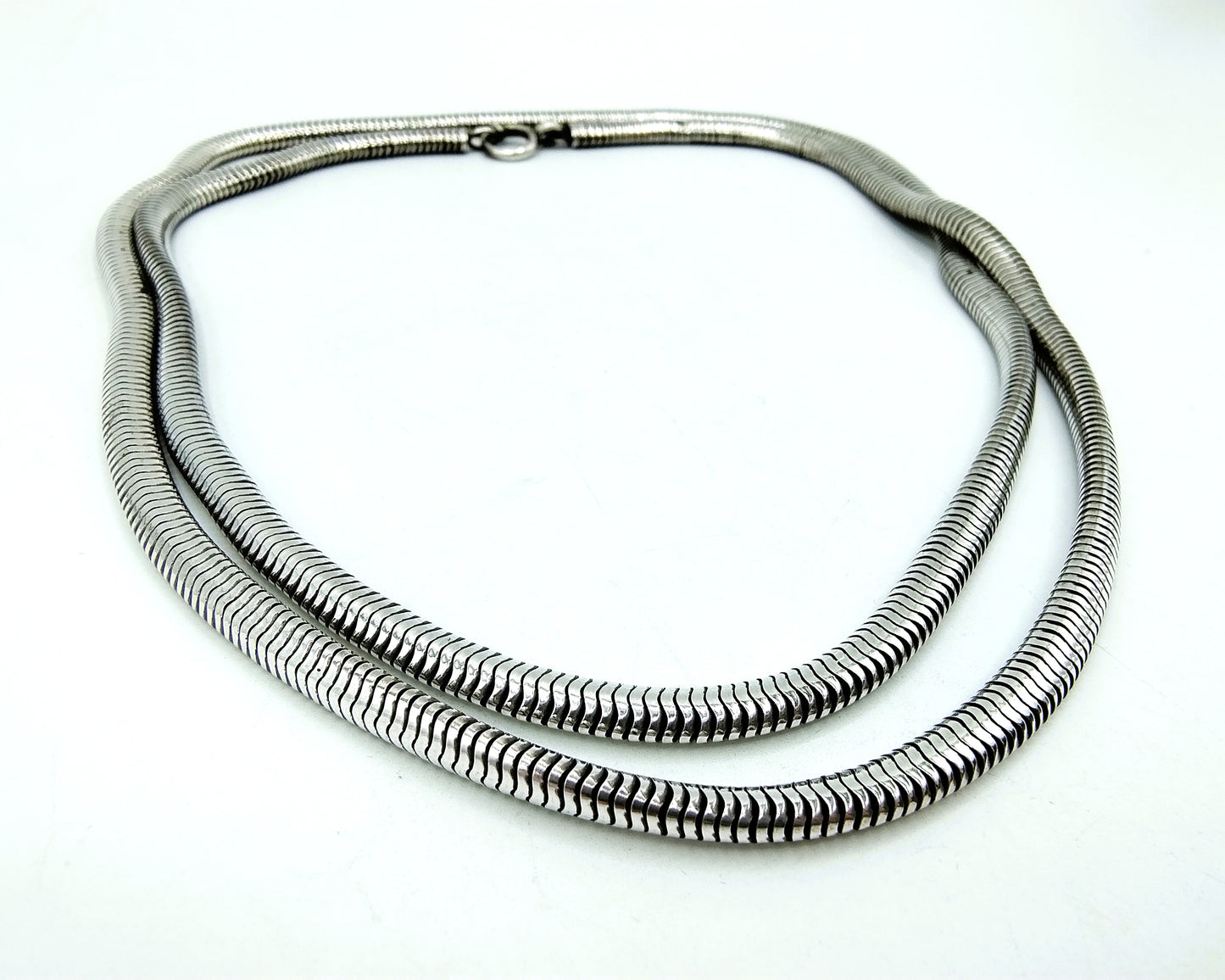 Zilveren slangenketting, 83 cm