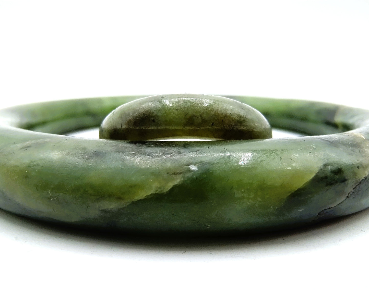 Nefriet Jade armband + Jade ring 17 mm, Canada (?)
