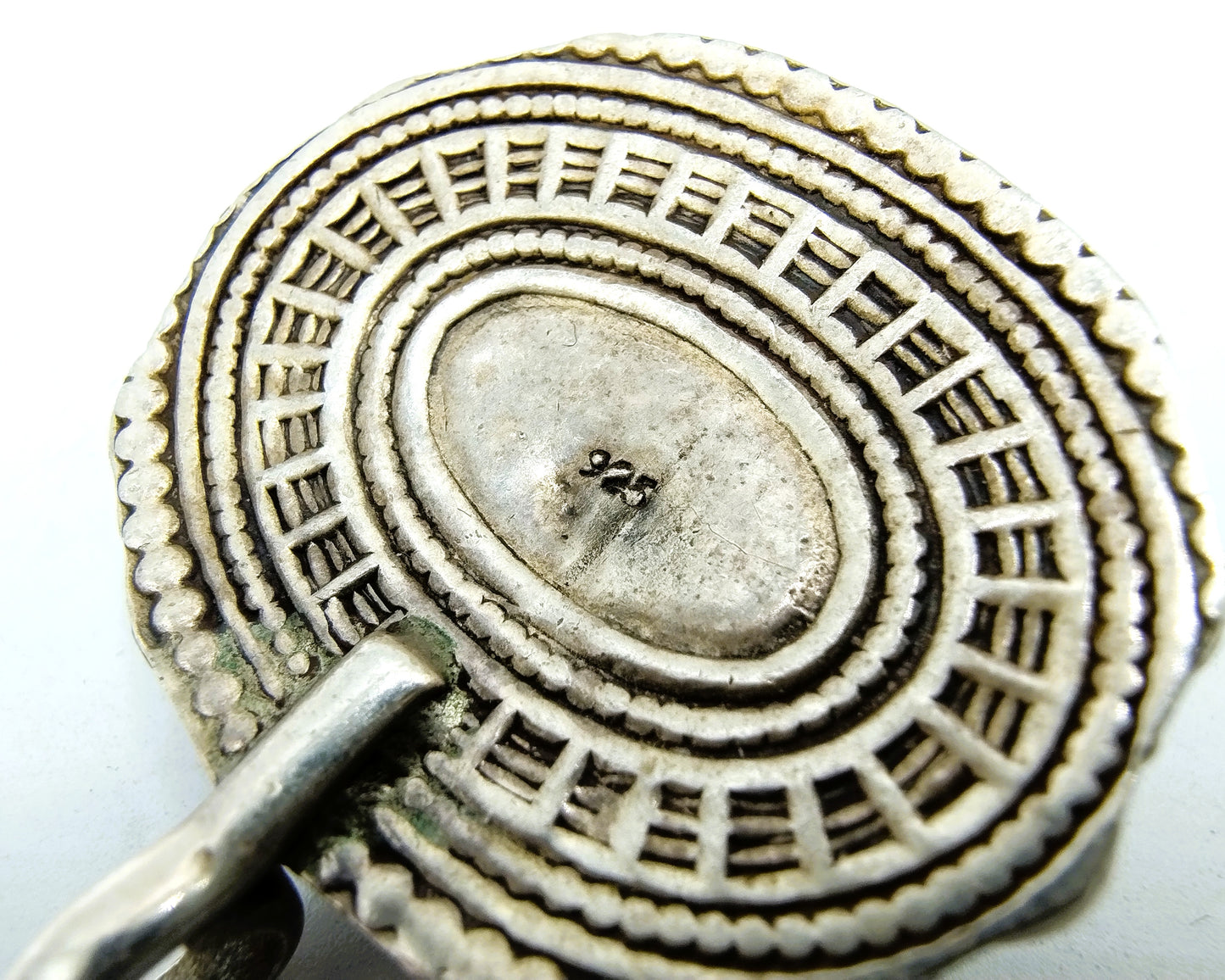 Zilveren Navajo hanger met koraal en turkoois, 925