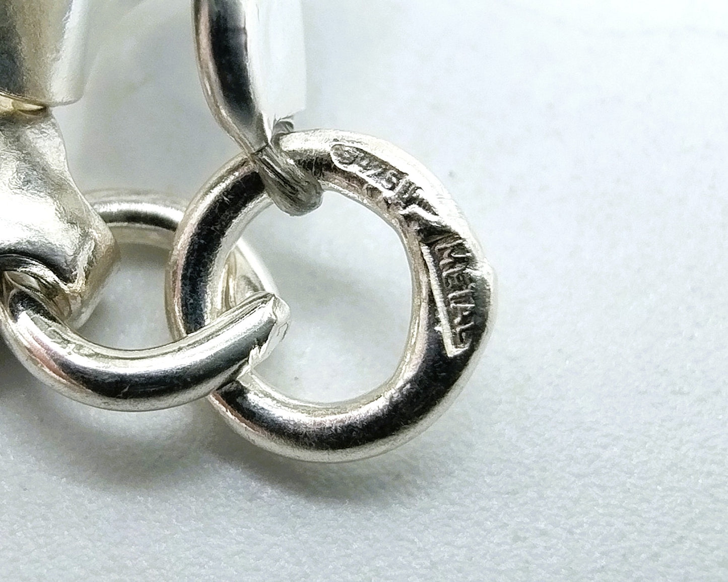 Silver set with necklace and bracelet, 40 cm / 18.5 cm