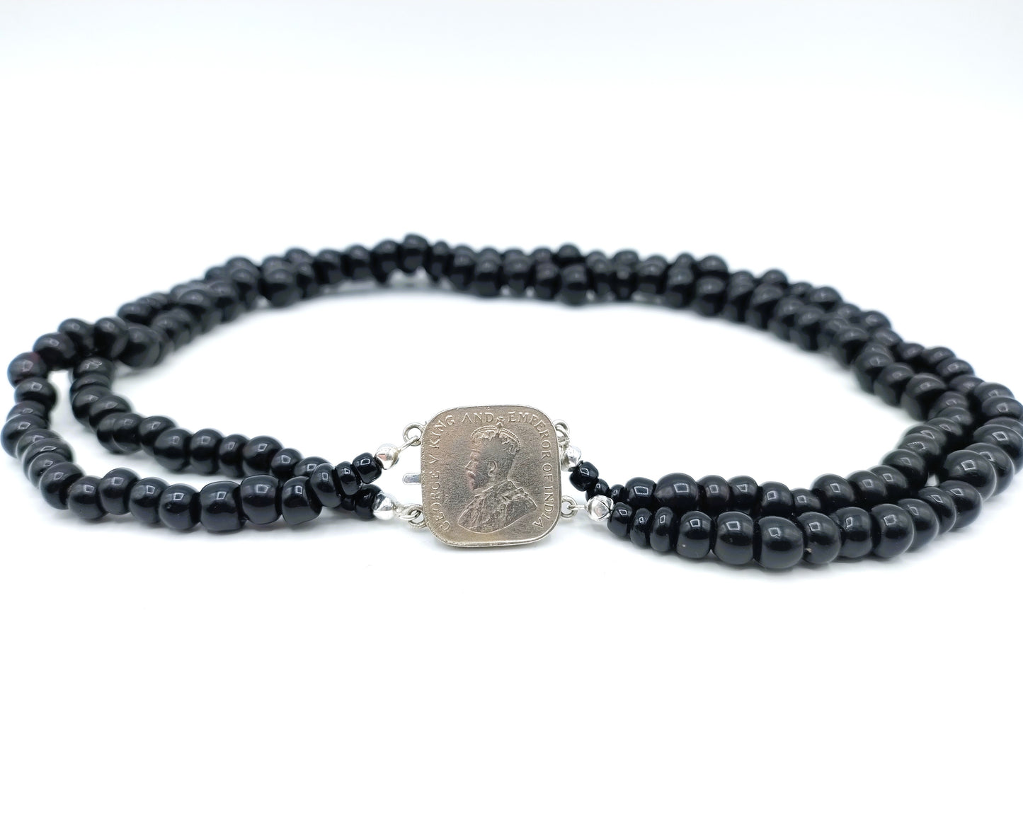 Gitten necklace with coin clasp King George V