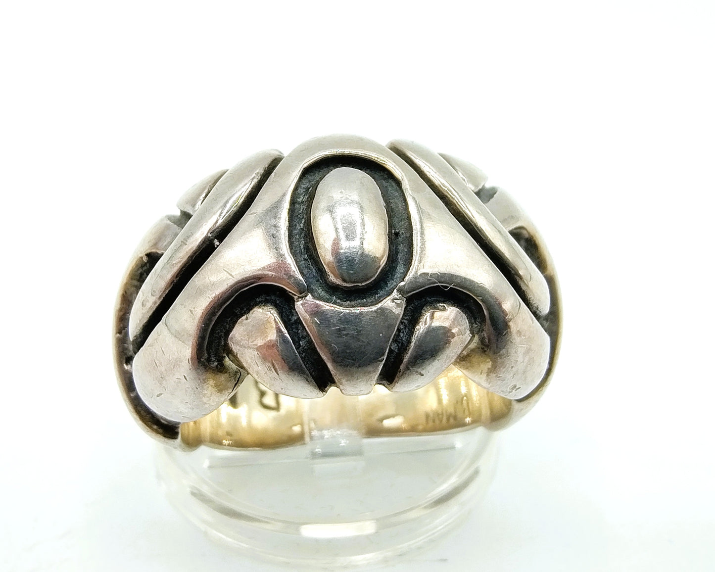 Silver men's ring, B. Man, 20 mm.