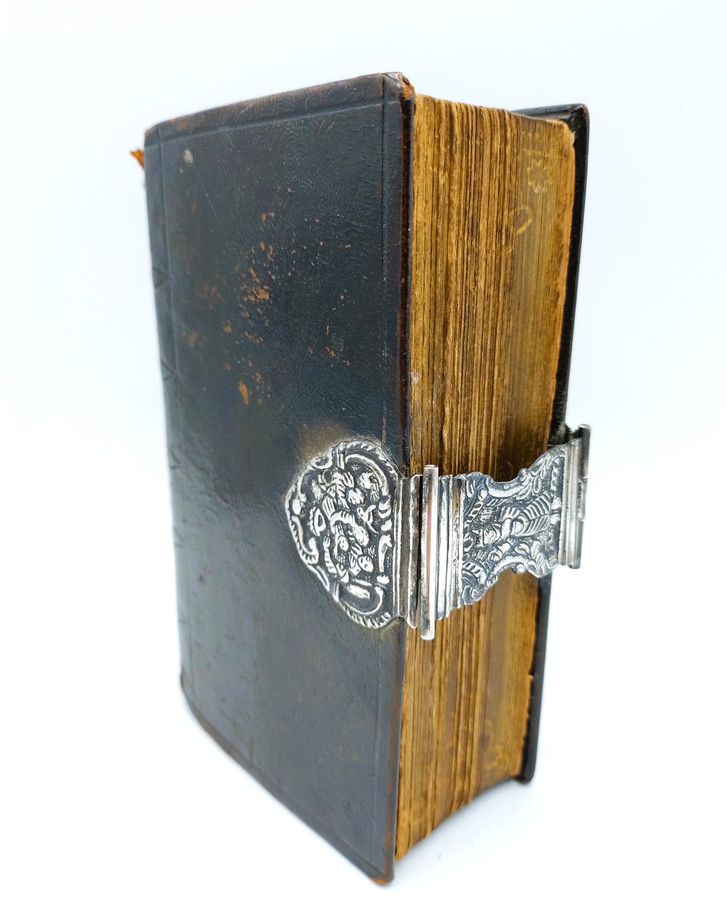 Bibel mit Silberschloss, JJ Jonker aus Meppel, 19. Jahrhundert