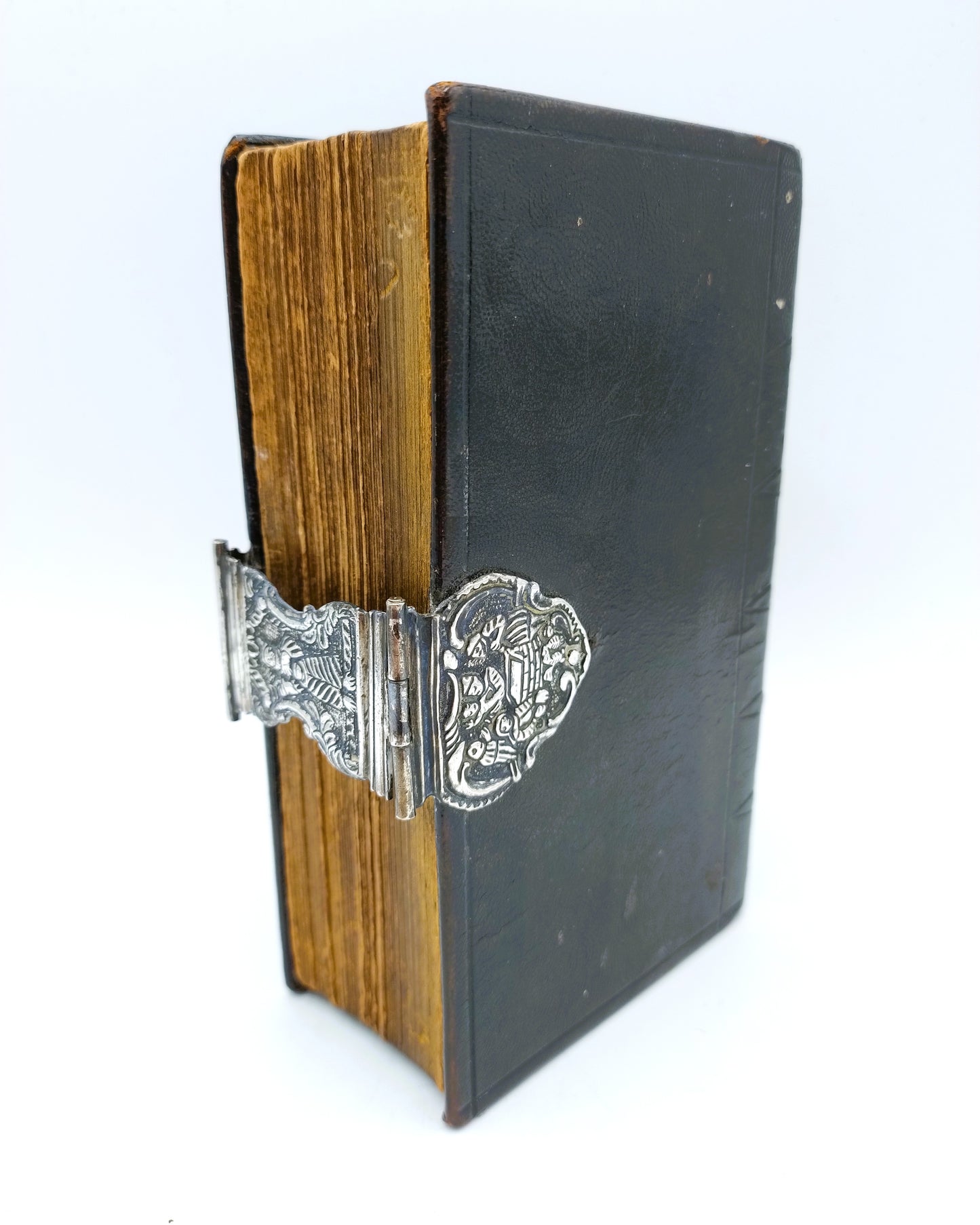 Bibel mit Silberschloss, JJ Jonker aus Meppel, 19. Jahrhundert
