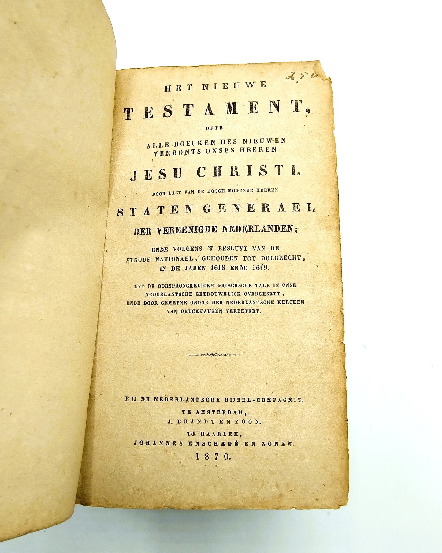 Bibel mit Silberschloss, JJ Jonker aus Meppel, 19. Jahrhundert