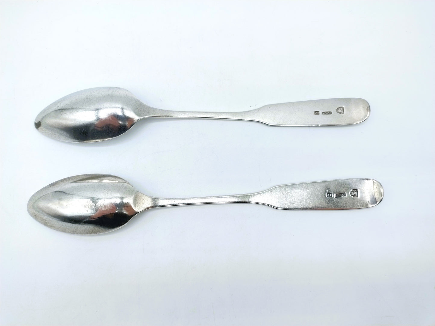 2 Zilveren lepels, Blich, Krakow, 1856