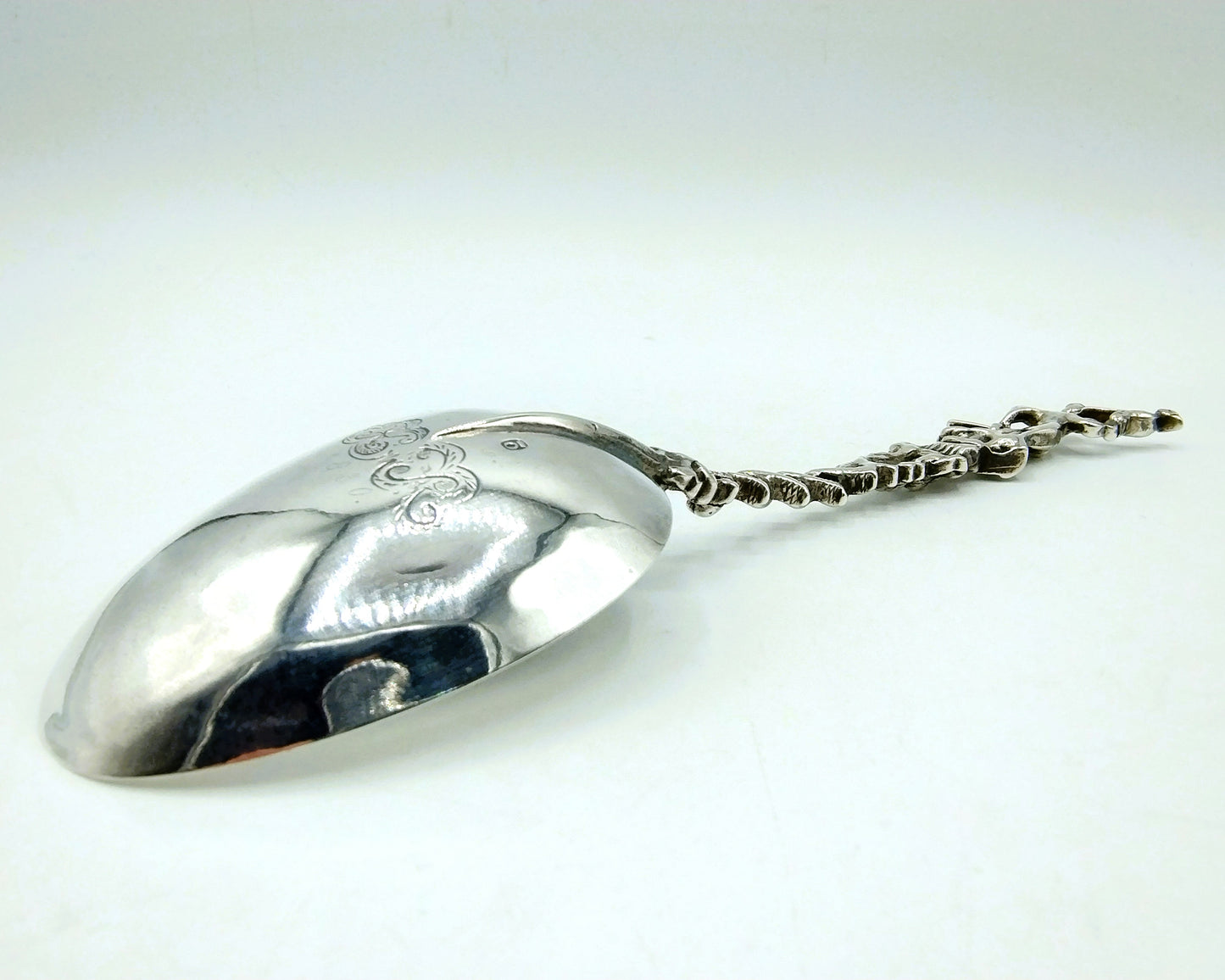 Silver occasional spoon, H. van Manen, Sneek (?), 18th century