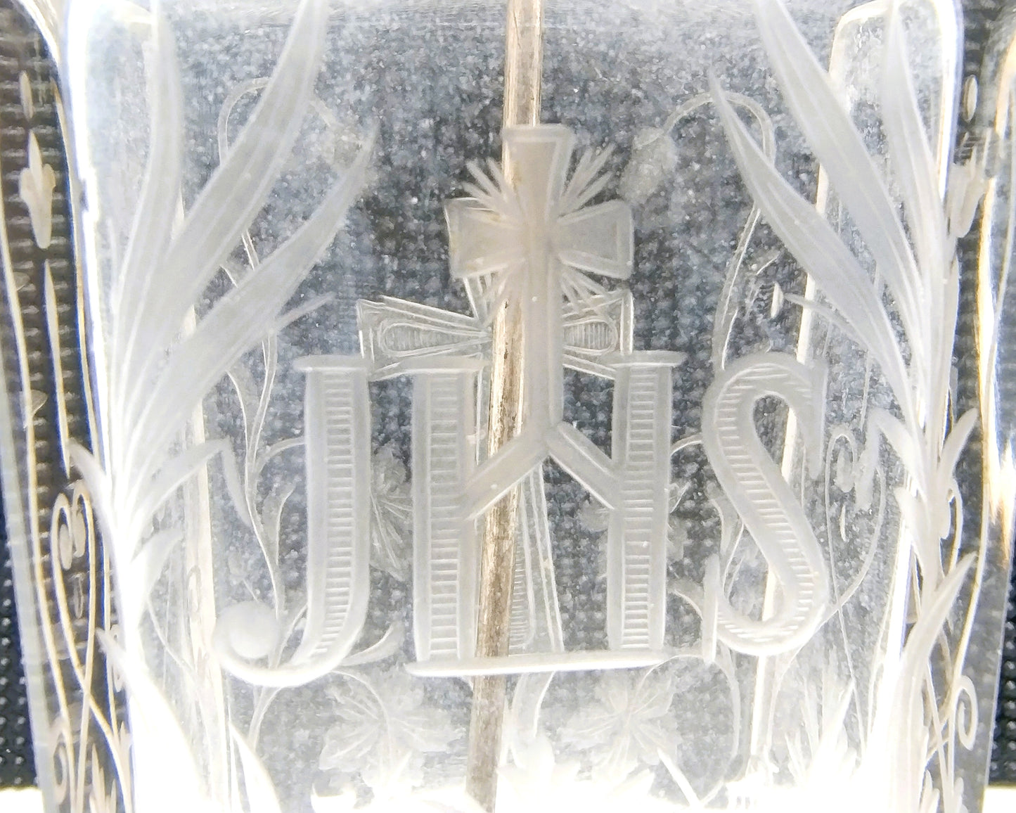 Weihwasserflasche mit Silberverschluss, Prag, um 1880