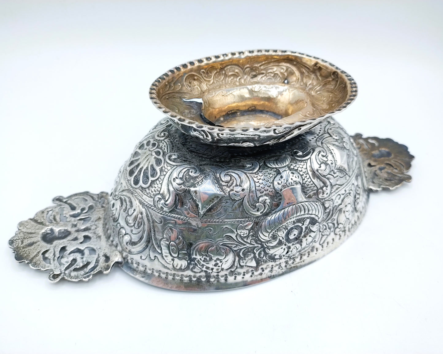 Silberne Schnapsschale, H. van Manen, Sneek, 1782