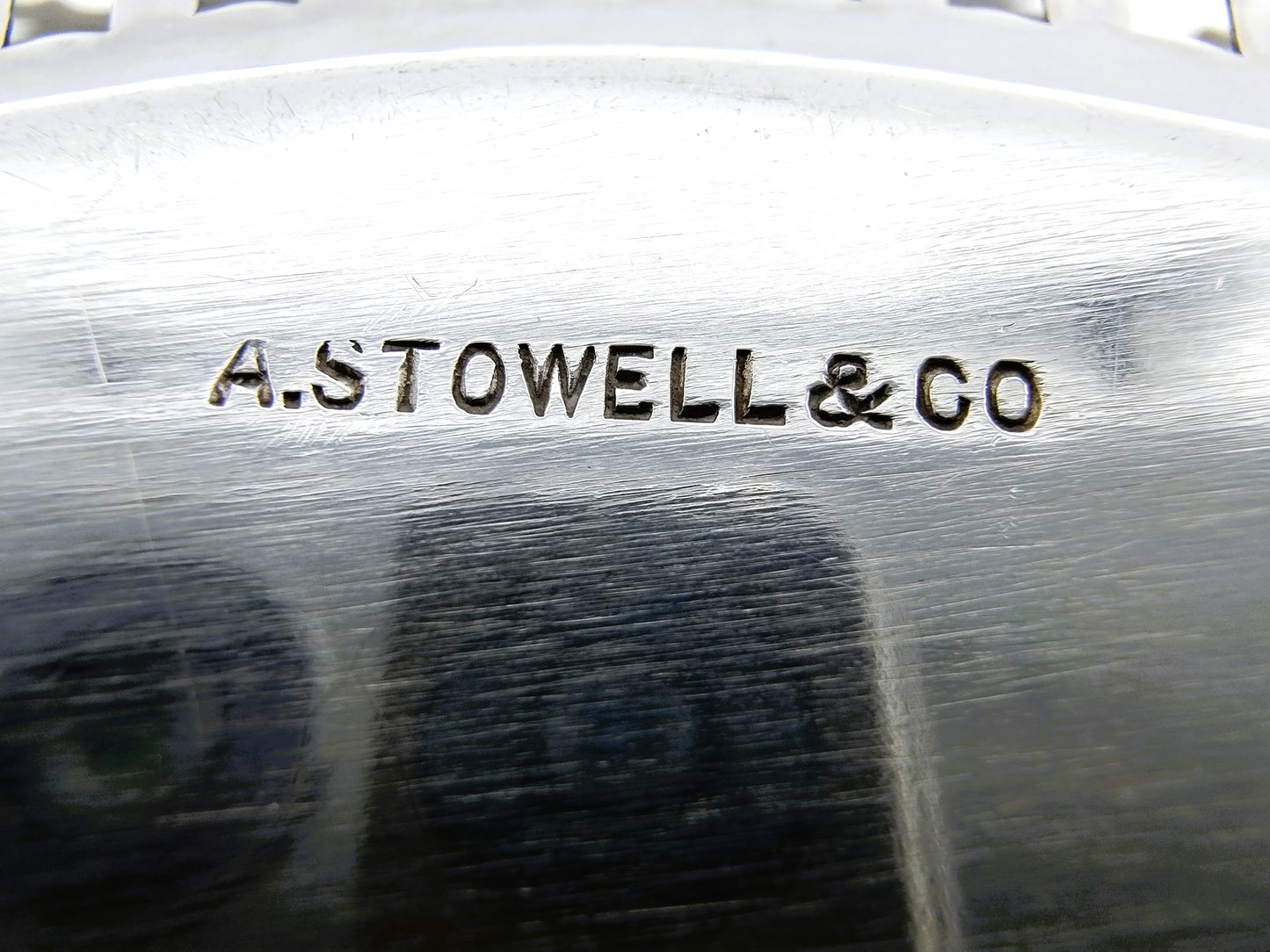 Silver chocolate dish, A. Stowell & Co, Boston, 19th century