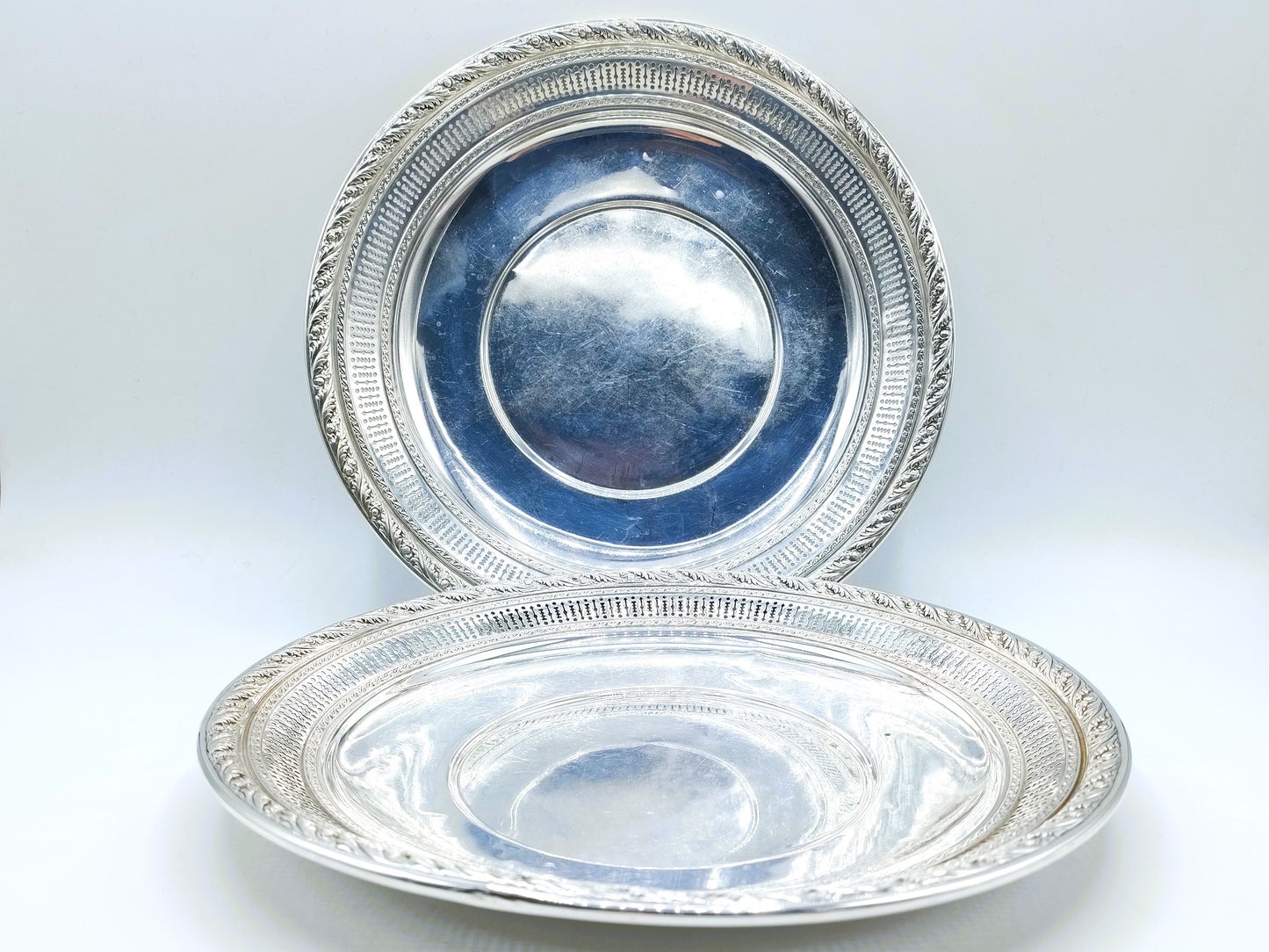 Silver plates (2x), Wallace, USA, 925