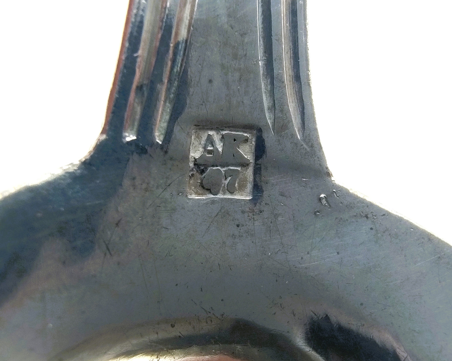 Zilveren mosterdlepel, A. Kuylenburg, Schoonhoven, 1864