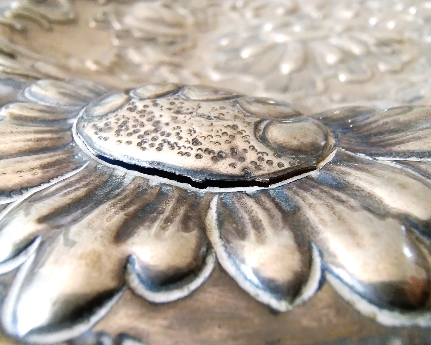 Zilveren schaal, F. A. Gonzalez de Lanciego, Logrono, Spanje, 18e eeuws