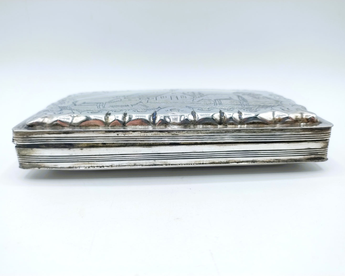 Zilveren tabaksdoos, W. de Pleyt / Schoonhoven, 19e eeuws