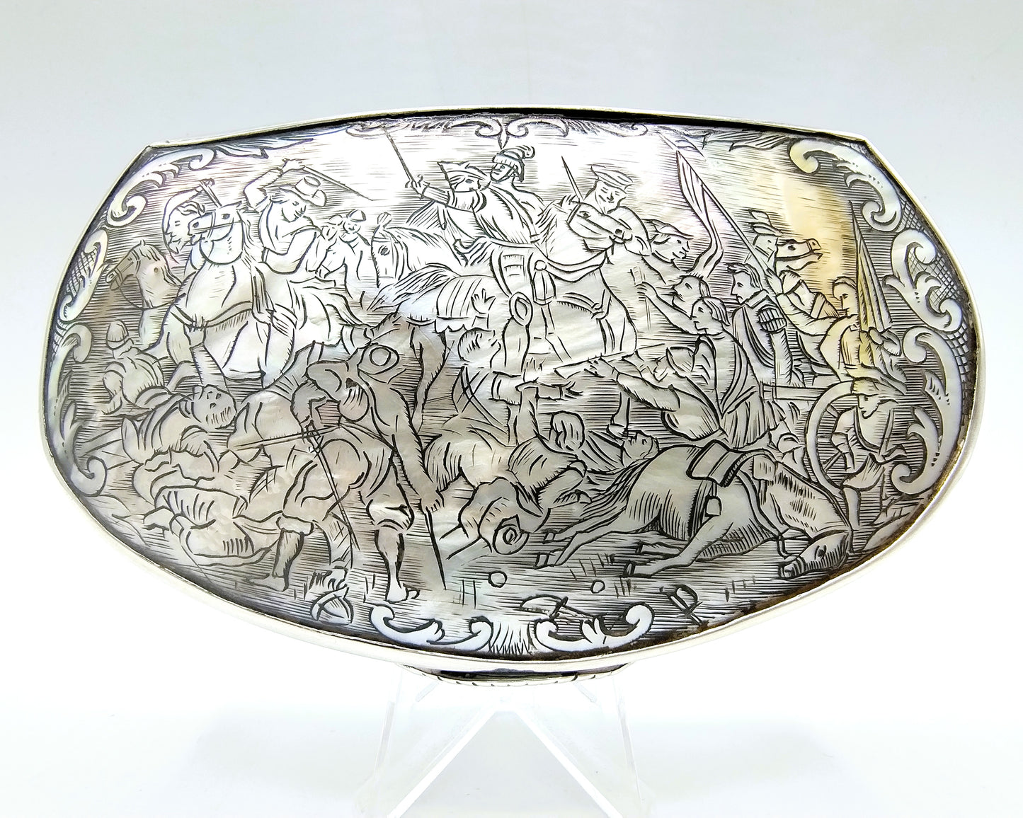 Silver tobacco box, The Hague (?), 19th century